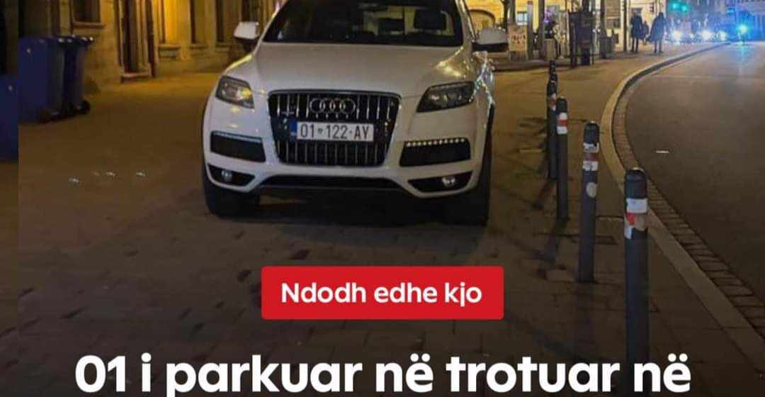 “Shqiptarët e bëjnë më së miri”, kosovari parkon veturën në mes të trotuarit në Gjermani (FOTO)