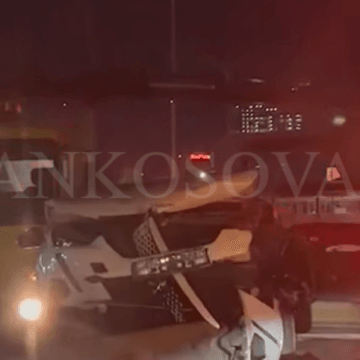 Pamje-nga-aksidenti. Pamje të aksidentit te nënkalimi i Rrethit me Flamur