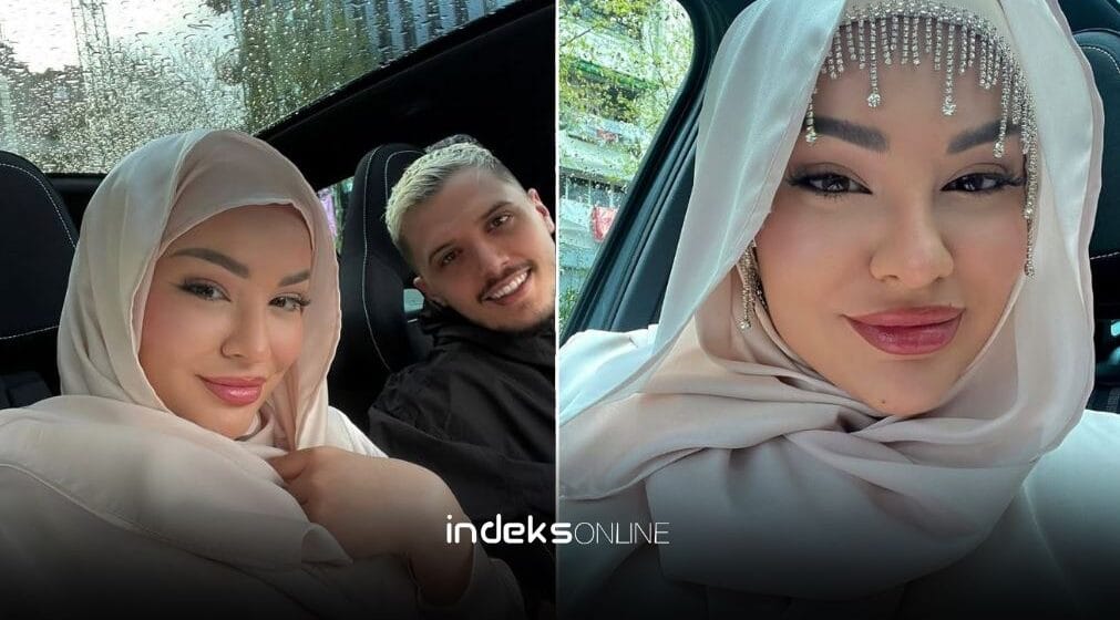 Martohen në xhami Sara dhe Bardhi, nusja e mbuluar po duket më e bukur se kurrë