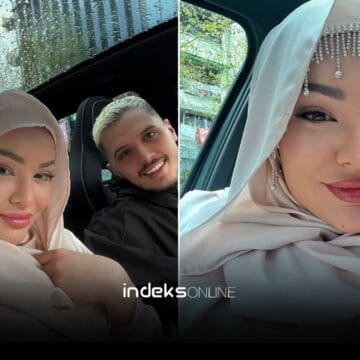 Martohen në xhami Sara dhe Bardhi, nusja e mbuluar po duket më e bukur se kurrë