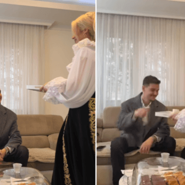 Iliriana ia bën zemrën mal nënës së Adrit, vishet me dallamë e dimija dhe shërben me tabak