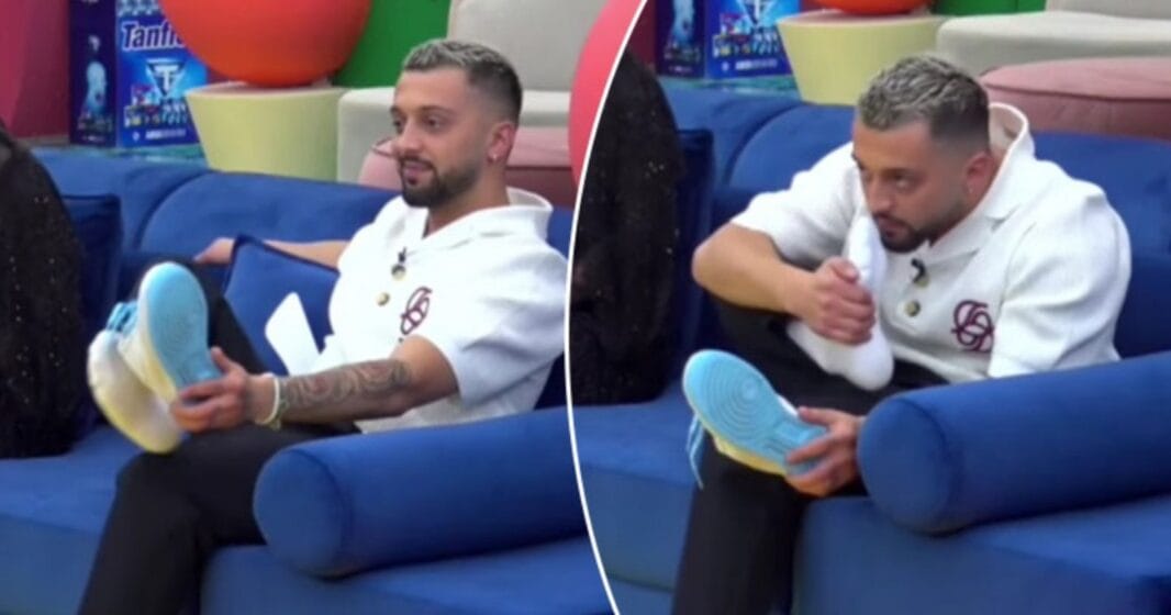 gjestii Gjesti ka harruar t’i ndërroi çorapet, kështu u merr erë këmbëve para kamerave