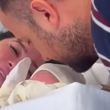 dafina-kreshnik Dalin pamjet e para te bebit të Dafinës dhe Kreshnikut, ja se kujt po i ngjanë ai