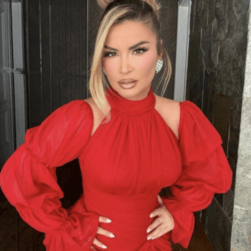 Ryva Kajtazi nuk po iu lëshon rend çikave të reja, ajo merr vëmendjen në dasëm me fustan të kuq