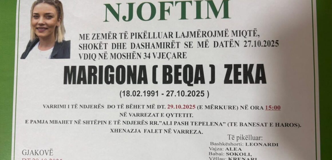 IMG_0075 E reja që ra nga ballkoni i banesës në Gjakovë ishte e martuar, ky është bashkëshorti i saj