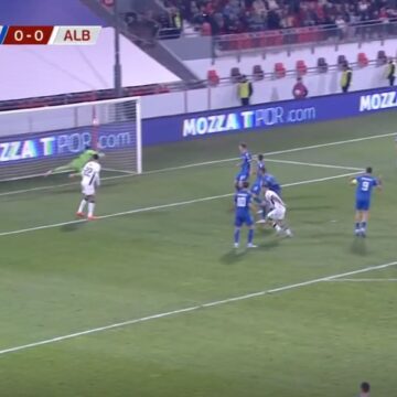 GOOOOOOL, bombardohet porta e Serbisë nga lojtarët e Shqipërisë