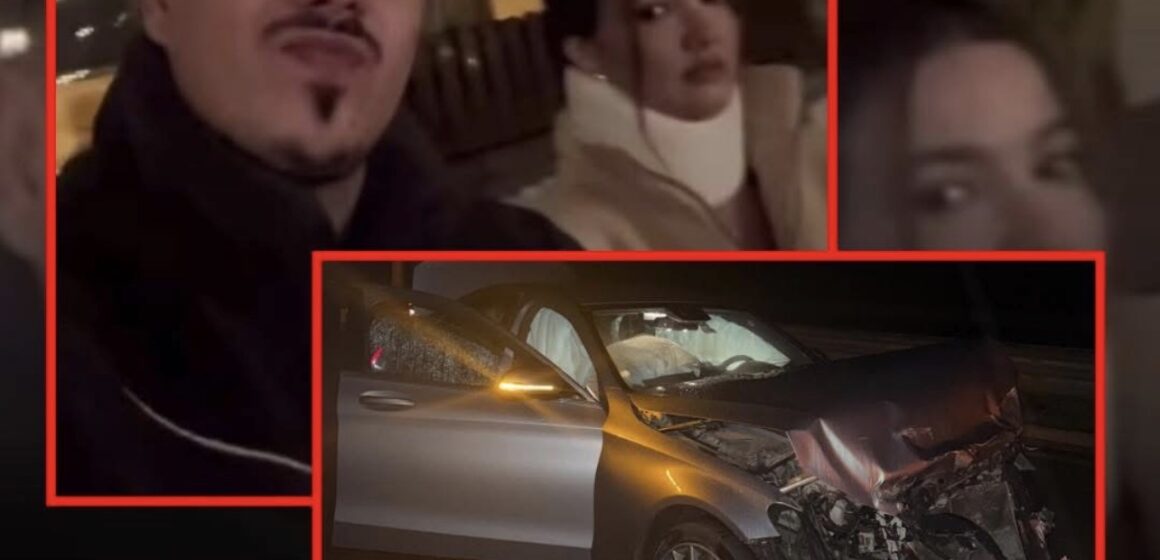 Screenshot E paskan parë vdekjen me sy, publikohen pamje nga aksidenti i Ritës dhe Fidanit – fytyrat e tyre do t’iu rrënqethin