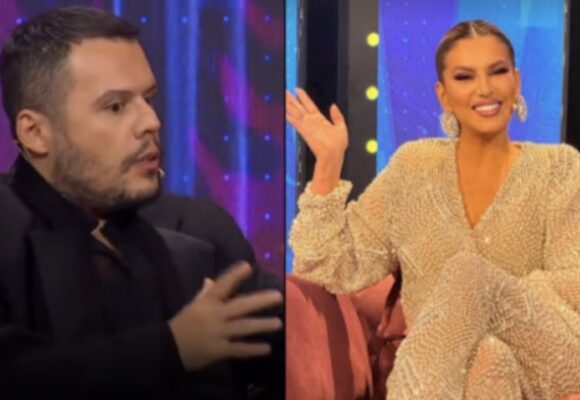 Atmosferë e zjarrtë: Valdrin Sahiti shkrihet së qeshuri me Leonora Jakupin