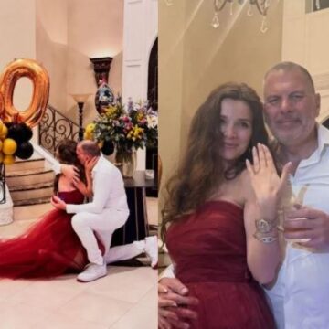 Diola-Dosti. Martohen Diola dhe Erolldi, ajo mori propozimin e ëndrrave dhe unazën përrallore – dalin PAMJET nga dasma