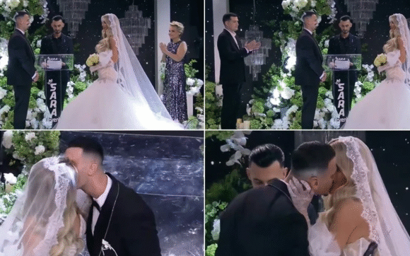 Martohen Brikena dhe Mateo – puthje pasionante mes çiftit gjatë ceremonisë në Big Brother