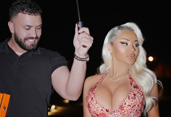 Benita “çon temperaturat në maksimum” – pozon nga vetura me fustanin e hapur